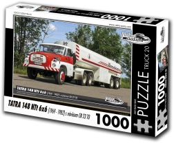 Rompecabezas Retro-Autos camión Tatra 148 NTT 6x6 con remolque – 1000 piezas