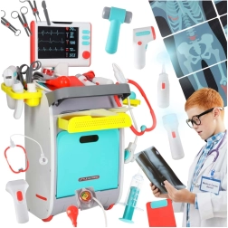 Carrito médico interactivo para niños con accesorios