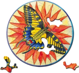 Puzzle redondo CURIOSI Picoli Mariposa 33 piezas
