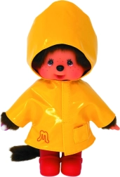 Mončiči chico con impermeable amarillo 20 cm