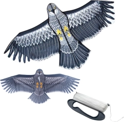 Cometa en forma de águila 150 × 70 cm con carrete y 100 m de cuerda