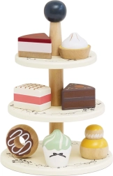 Le Toy Van soporte para tartas de madera de tres niveles
