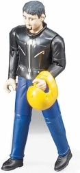 Figura de piloto de carreras Bruder
