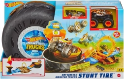 Hot Wheels Monster Trucks arena de acrobacias en neumático – set portátil