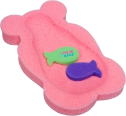 Almohadilla de espuma para bañera New Baby Basic oso rosa