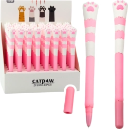 Bolígrafo de gel rosa Patita de gato