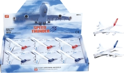 Avión metálico de arrastre hacia atrás 14 cm