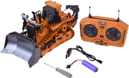 Bulldozer RC con hoja móvil por control remoto