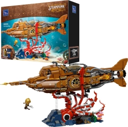 Pantasy submarino steampunk Nautilus – set de construcción de 2552 piezas