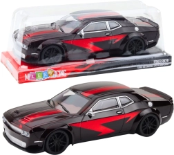 Coche deportivo con tracción mecánica negro-rojo