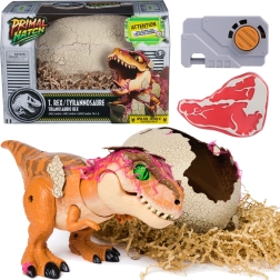Dinosaurio interactivo T‑Rex de huevo incubable JURASSIC WORLD PRIMAL HATCH