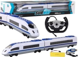 Tren RC de carreras con iluminación 65 cm – blanco