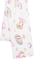 Pañal de franela con estampado New Baby koala rosa