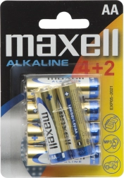 Pilas alcalinas AA LR6 de 1,5 V, 6 unidades