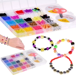Set creativo de cuentas y cristales para pulseras – 22 colores