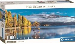 Puzzle panorámico Reflejos dorados del lago Wanaka 1000 piezas CLEMENTONI