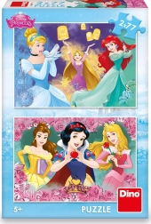 Puzles infantiles Disney Princesas 2x77 piezas