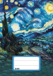 Cuaderno rayado A5 Noche estrellada - 40 hojas