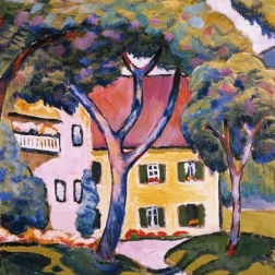 Puzzle cuadrado Q Art: Casa de Staudacher en Tegernsee – 66 piezas