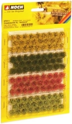 Matas de hierba con flores XL, set de 104 uds.