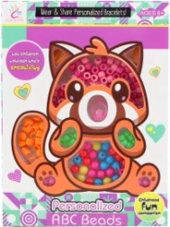Juego de cuentas de plástico de colores para niños