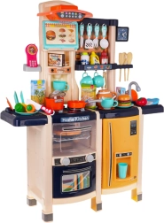 Cocina infantil interactiva con iluminación y sonidos, 65 piezas – Azul