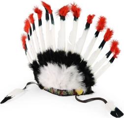 Diadema de jefe indígena para carnaval