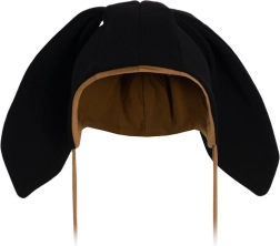 Gorrito de algodón para bebé con orejitas New Baby Favorite negro 6–9 meses