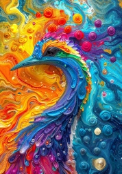 Disfruta del puzzle Pluma marmoleada de 1000 piezas