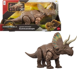 Figura de eotriceratops JURASSIC WORLD Rebirth Gigantic Thrashers 32 cm