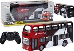 Autobús de Dos Pisos RC con Luces y Control Remoto