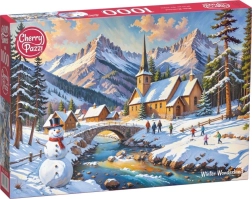 Puzzle Cherry Pazzi Tierra de maravillas invernal, 1000 piezas