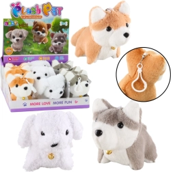Perrito de peluche con colita que se mueve – llavero