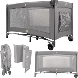 Cuna de viaje plegable para niños con colchón 60 × 120 cm