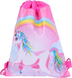 Saco escolar para zapatos y ropa de gimnasia con motivo de Unicornio 35x27 cm