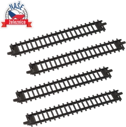 Vías rectas para trenes infantiles – set de 4 piezas
