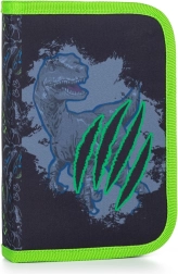 Estuche escolar OXY GO Dino, de un compartimento con 2 solapas, vacío