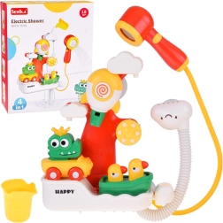 Juguete de baño multifunción 4 en 1 con cocodrilo y patitos con ducha