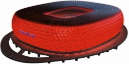 Kit de construcción Allianz Arena edición nocturna con iluminación LED