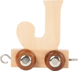 Vagón de madera con la letra J para tren de madera SMALL FOOT