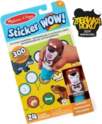 Sticker Wow - Libro interactivo y sello con pegatinas - Perro