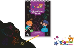 Bloc de raspado de colores para niños
