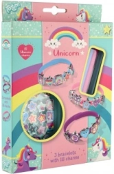 Set creativo de pulseras unicornio – 3 pulseras y 18 colgantes