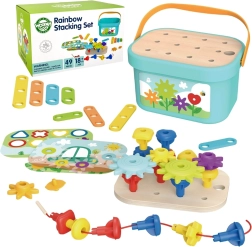 Woopie Green Caja de Construcción Motriz Montessori 12en1