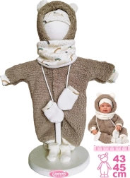 Llorens ropa para muñeca New Born 43–45 cm, set de 5 piezas