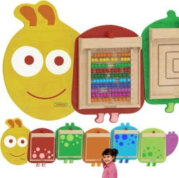 Sistema de montaje para 5 paneles educativos de pared Masterkidz Flex - Oruga