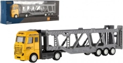 Camión de plástico transportador de coches 22 cm con fricción