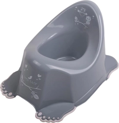 Orinal infantil musical con antideslizante Búho gris
