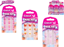 Glamour set de uñas adhesivas para niños, 12 uds.