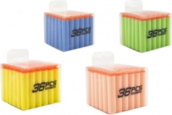 Dardos de espuma de repuesto con ventosa, 36 uds en caja portátil